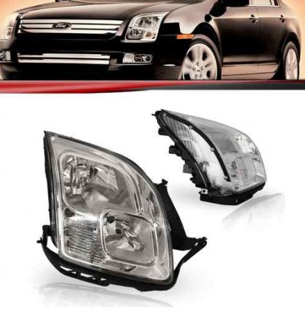 Farol Ford Fusion 2006 2007 2008 Máscara Cromada